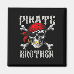 Íman Irmão Pirata Jolly Roger Flag E Skull Crossbon