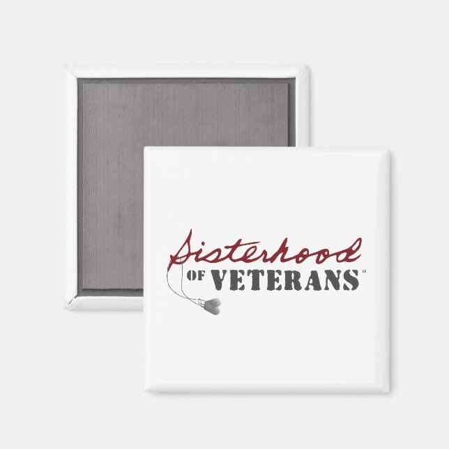 Íman Irmãs do Orgulho Militar dos Veteranos Design (Front/Back)