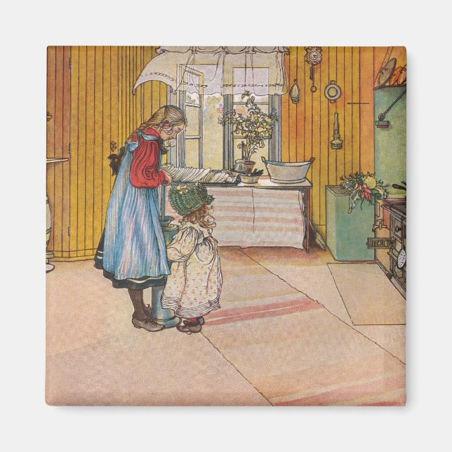 Íman Irmãs - Koket av Carl Larsson (Frente)