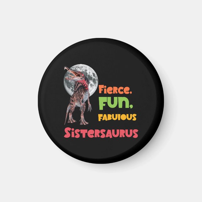 Íman Irmãs Saurus Esquadrão de Dinossauros Irmãs Combin (Frente)