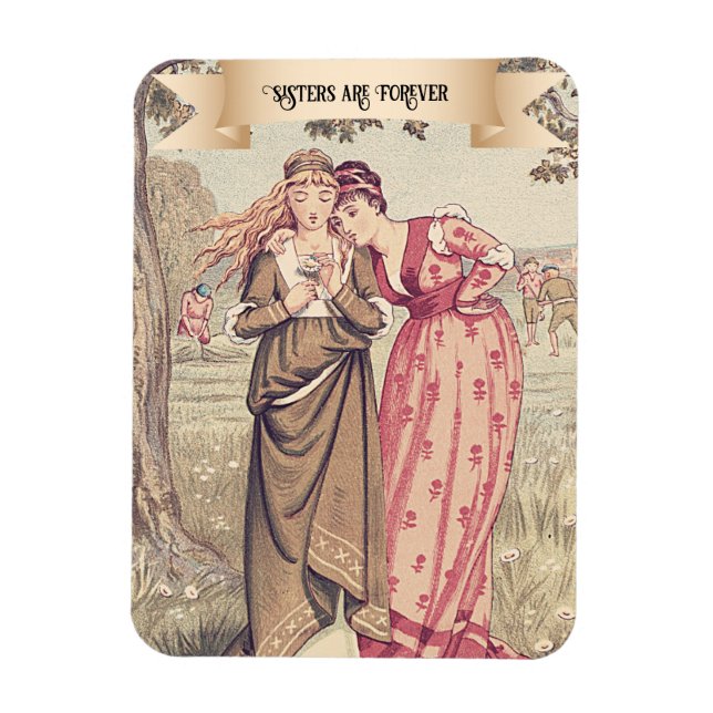 Íman Irmãs Vitorianas Vintage Regência Bela Arte (Vertical)