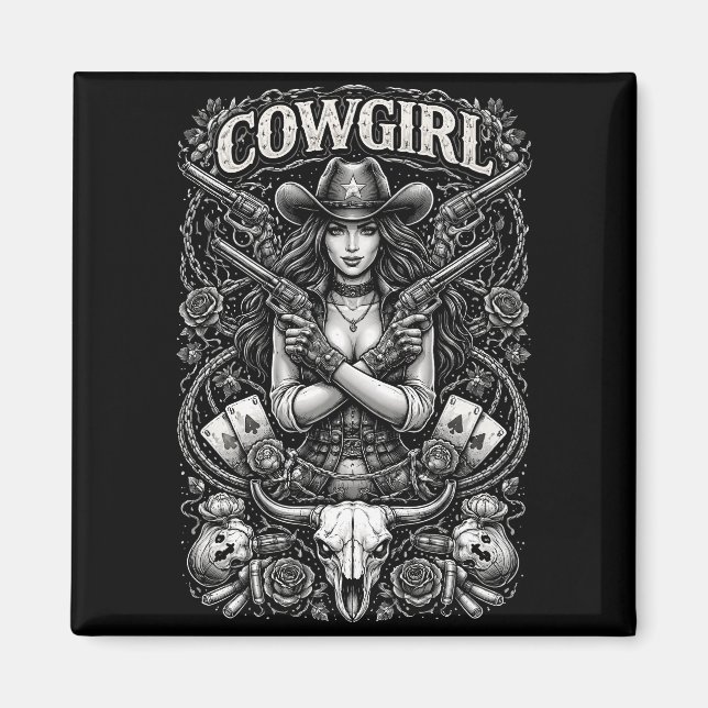 Íman Iron Cowgirl (Frente)
