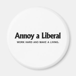 Íman Irrite um liberal - trabalhe o duro e faça uma