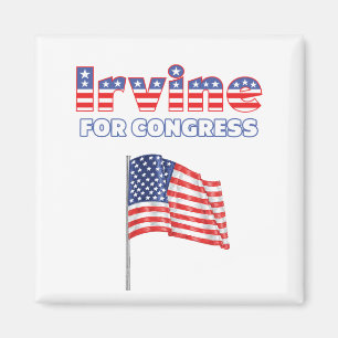 Íman Irvine para a bandeira americana patriótica do