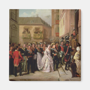 Íman Isabella II da espanha e do seu marido