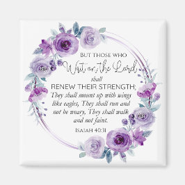 Íman Isaiah 40:31 Aqueles que esperam pelo Lorde Floral