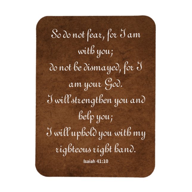 Íman Isaiah 41:10 Bíblia Verso para Força (Vertical)