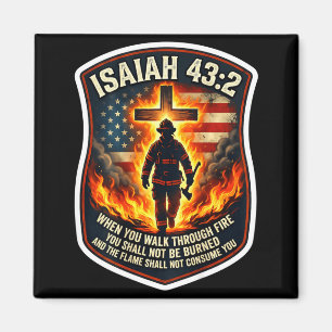 Íman Isaiah 43 2 bombeiro fogo oração patriota bandeira