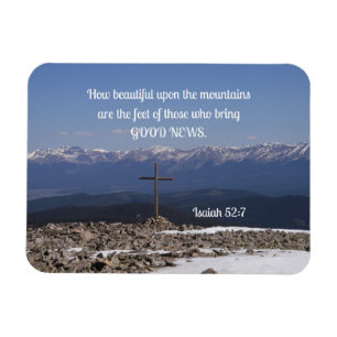 Íman Isaiah 52:7 How beautiful on the mountains are the