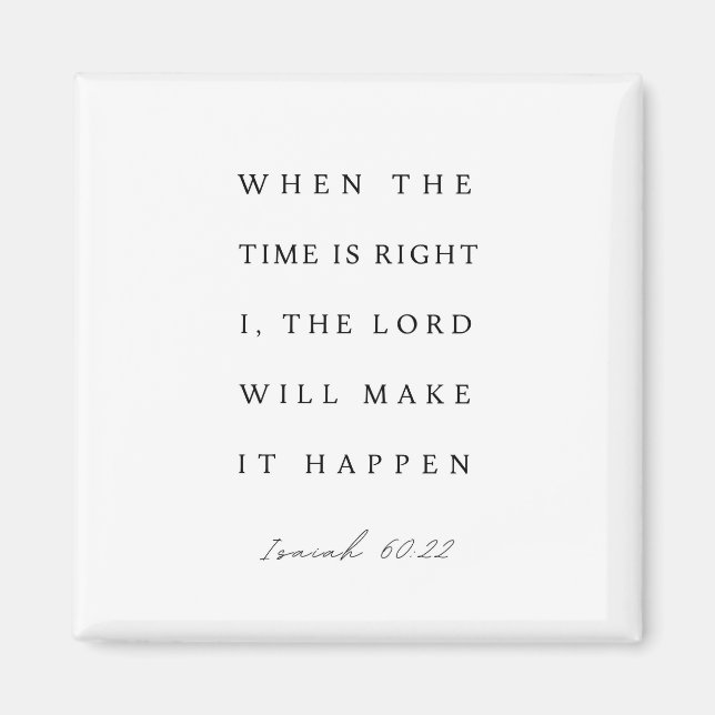 Íman Isaiah 60:22 When the Time is Right (Frente)