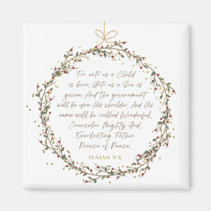 Íman Isaiah 9:6 Para Nós Um Filho Natal Cristão