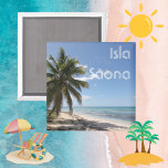 Íman Isla Saona Caribe Paradise Beach<br><div class="desc">Isla Saona é uma pequena ilha,  parte da República Dominicana no Caribe. Areia branca,  água turquesa,  palmas verdes e sol convidam vocês para este paraíso tropical. Lembre-se das suas férias tropicais de verão ou Caribe o cruzeiro em estilo e fique seguro!</div>