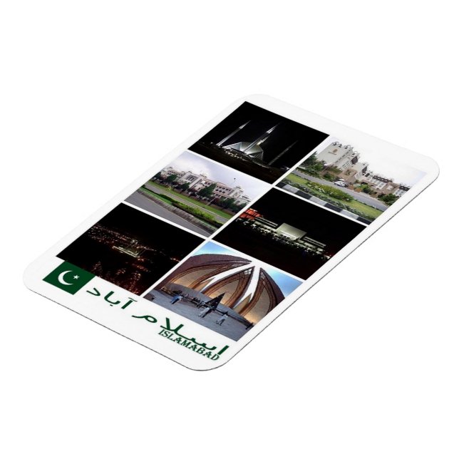 Íman Islamabad - Paquistão - Mosaico - Magnet (Left Side)