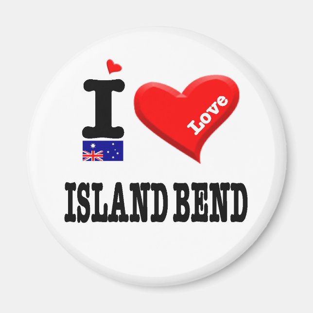 Íman ISLAND BEND - I Love (Frente)
