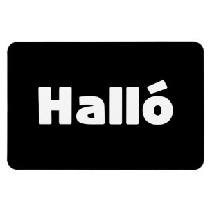 Íman Islandês Halló { Hello ) Íslenska Language