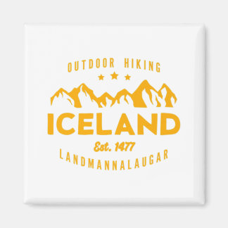 Íman Islândia Caminhando LANDMANNALAUGAR Est. 1477 Prem