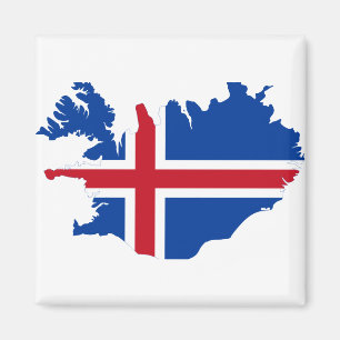 Íman Islândia É mapa da bandeira de Ísland