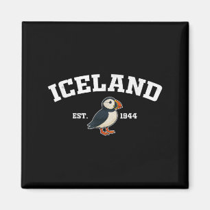 Íman Islândia Puffin Vintage Souvenir Islandês