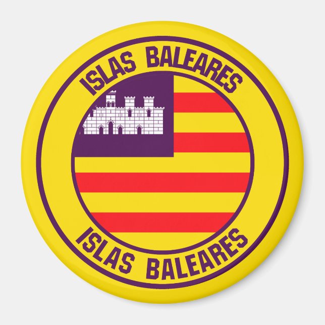 Íman Islas Baleares Round Emblem (Frente)