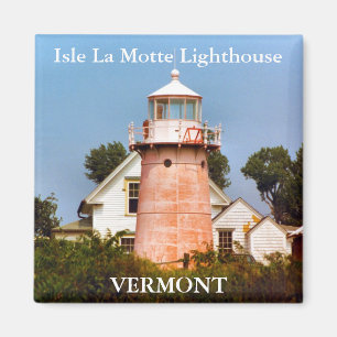 Íman Isle La Motte Lighthouse, Vermont Magnet