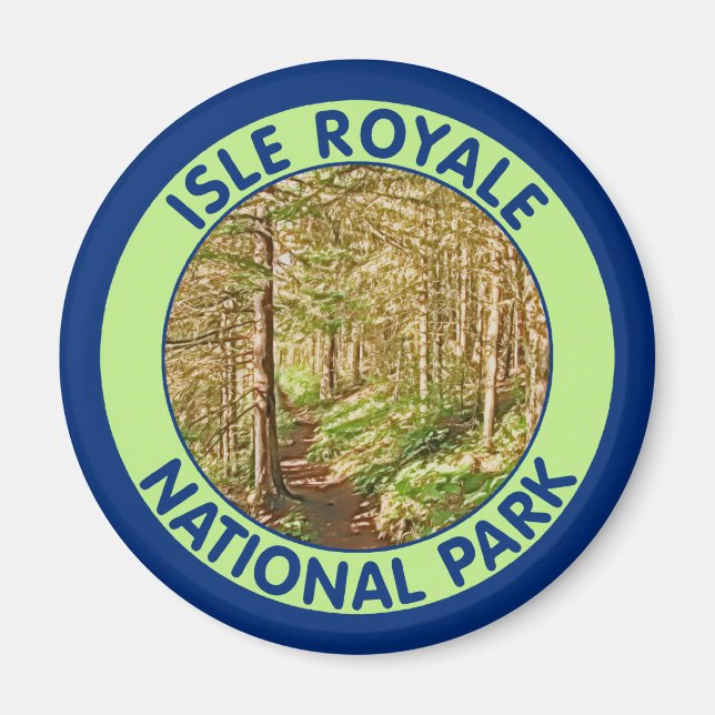 Íman Isle Royale National Park, Michigan (Frente)