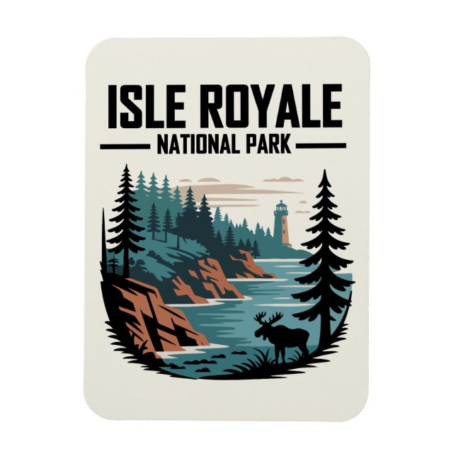 Íman Isle Royale National Park Scenderness (Vertical)