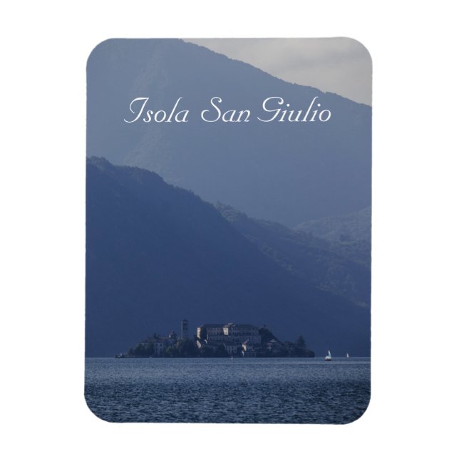 Íman Isola San Giulio, Lago Orta, Itália (Vertical)
