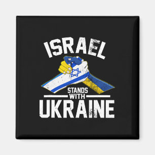 Íman Israel Fica Com a Ucrânia Bandeira Israelense Ucra