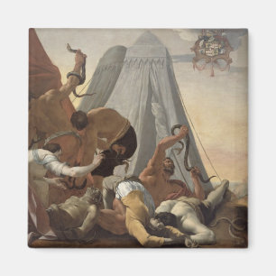 Íman Israelites afligidos com a serpente de bronze