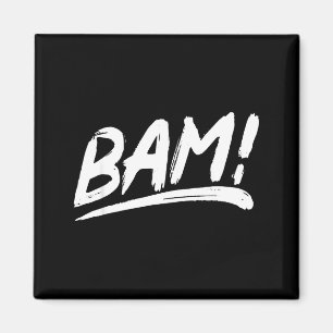 Íman Isso diz bam! em um estilo de pincelada artística