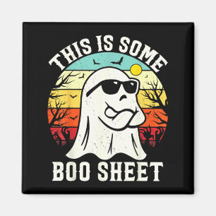 Íman Isso É Alguma Folha de Boo Fantasma Retro Hallowee