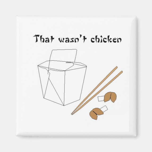 Íman Isso não era magneta de galinha (Frente)