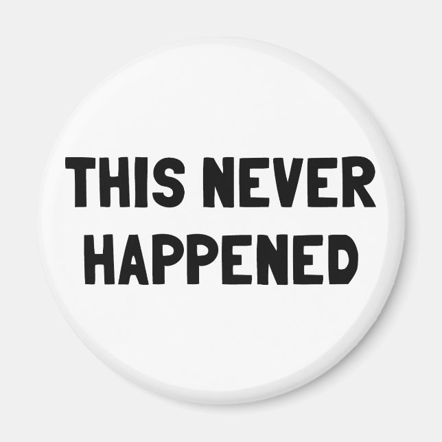 Íman Isso Nunca Aconteceu (Frente)