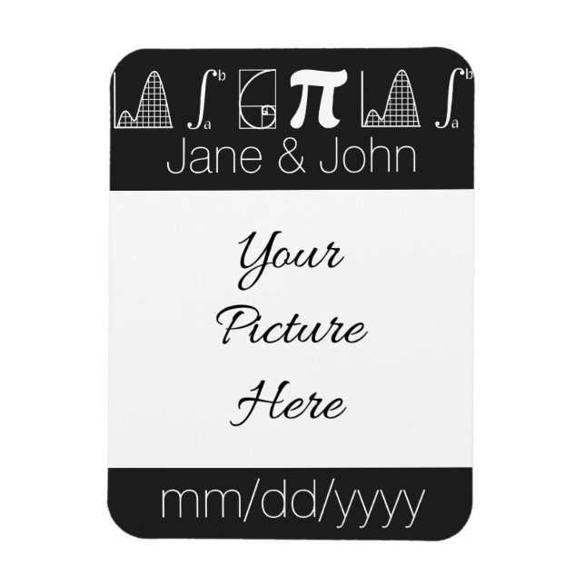 Íman Isso Soma em Ímã de Black Save-the-Date (Vertical)