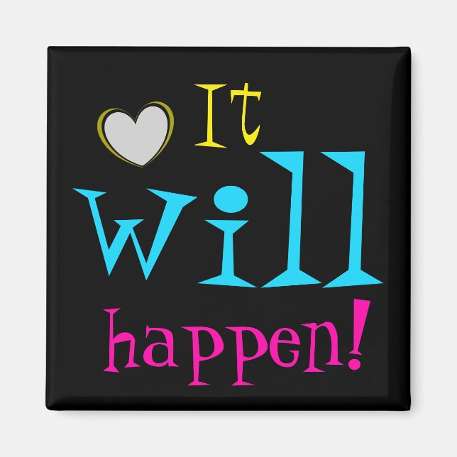Íman Isso vai acontecer encorajando palavras bonitas (Frente)