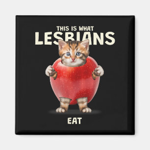 Íman Isto É O Que As Lésbicas Comem - Gráfico De Gatos