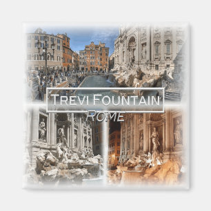 Íman IT1505 Europa, Itália, Roma, Trevi Fountain, gelad