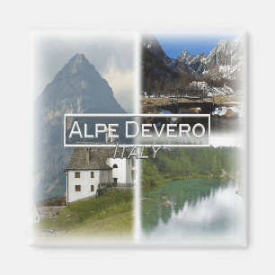 Íman IT3261 Europa, Itália, Piemonte, geladeira Alpe De