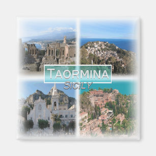Íman IT3271 Europa, Itália, Sicília, Taormina, geladeir