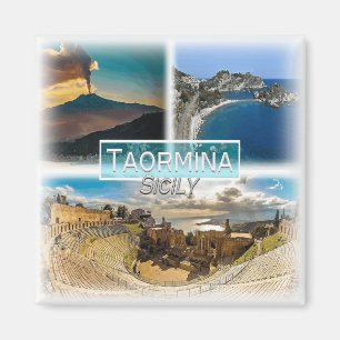 Íman IT3273 Europa, Itália, Sicília, Taormina, geladeir
