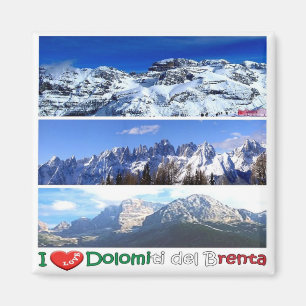 Íman IT - Itália - Brenta Dolomites - I Love - Colagem