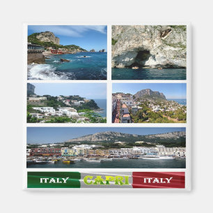 Íman IT - Itália - Capri - Mosaico - Colagem