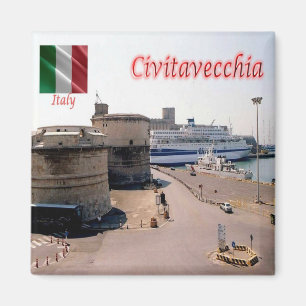 Íman IT-Itália-Civitavecchia-The Port & Forte Michelan