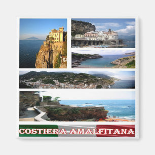Íman IT - Itália - Costa Amalfi - Mosaico - Colagem