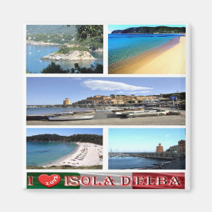 Íman IT - Itália - Elba - I Love - Collage Mosaic