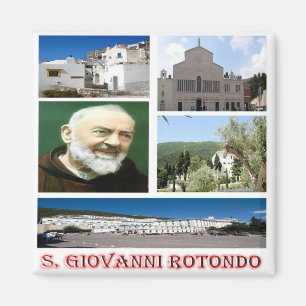 Íman IT - Itália Foggia San Giovanni Rotondo - Colagem