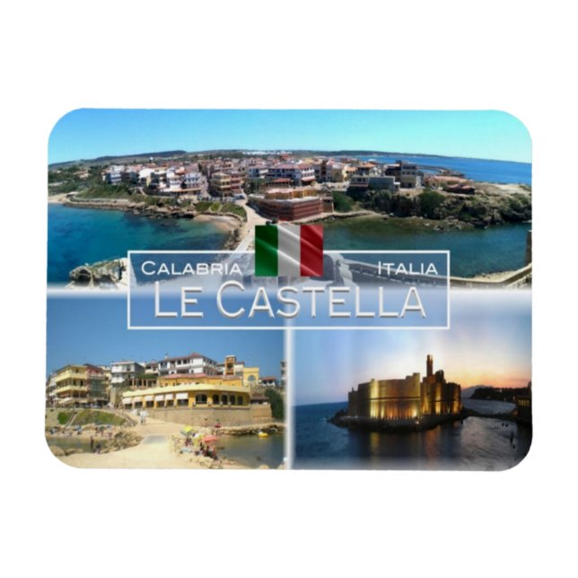 Íman IT Itália - Le Castella - Castello Aragonese - (Horizontal)