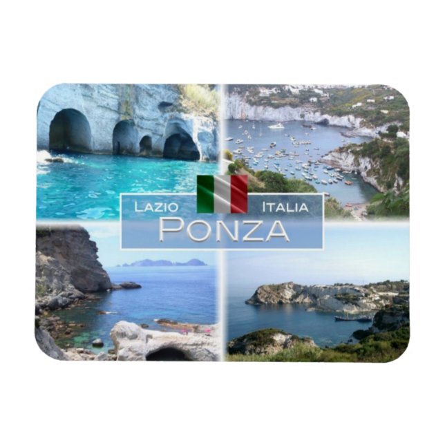 Íman IT Itália - Ponza - Punta del Papa - Cala Fonte - (Horizontal)