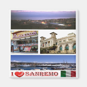 Íman IT - Itália - Sanremo - I Love - Collage Mosaic