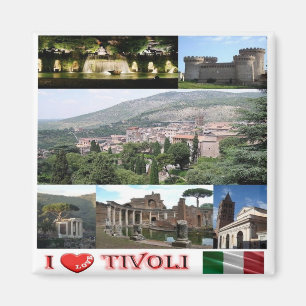 Íman IT - Itália - Tivoli - I Love - Collage Mosaic